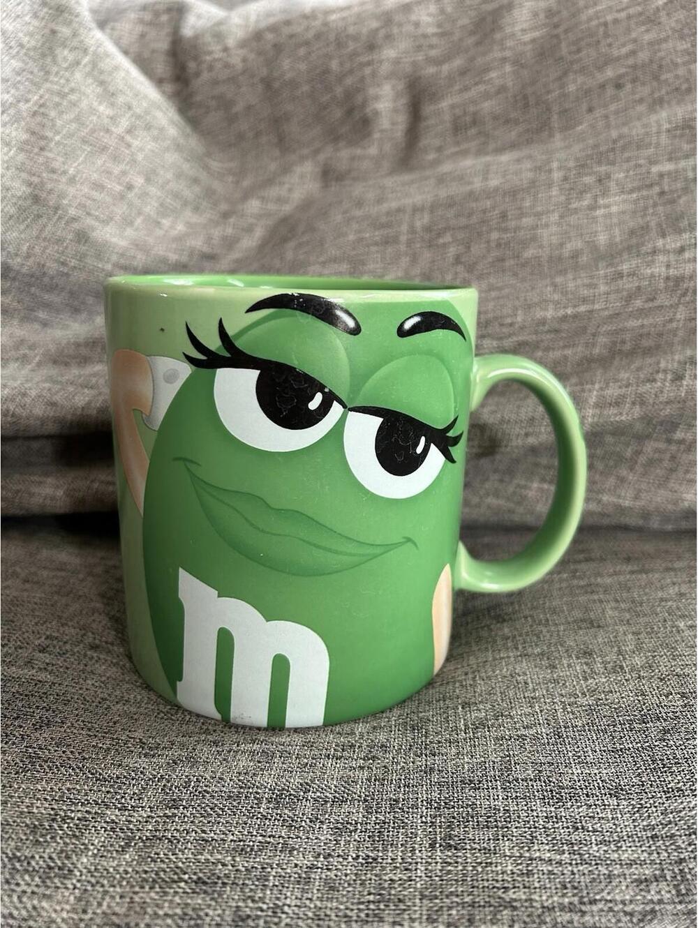Miss Green M&M Coffee Cup Character 16 oz Collector Mug M&Ms World Mars Inc.